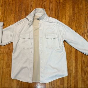 Ardene Men's Light Cream Shirt Jacket